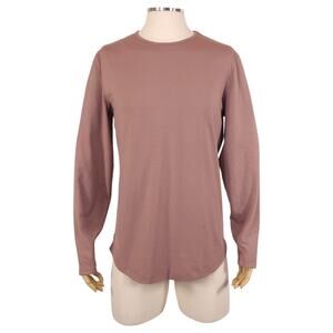 Cuts AO Long Sleeve Curve-Hem Tee Mountain Mist Sz Large